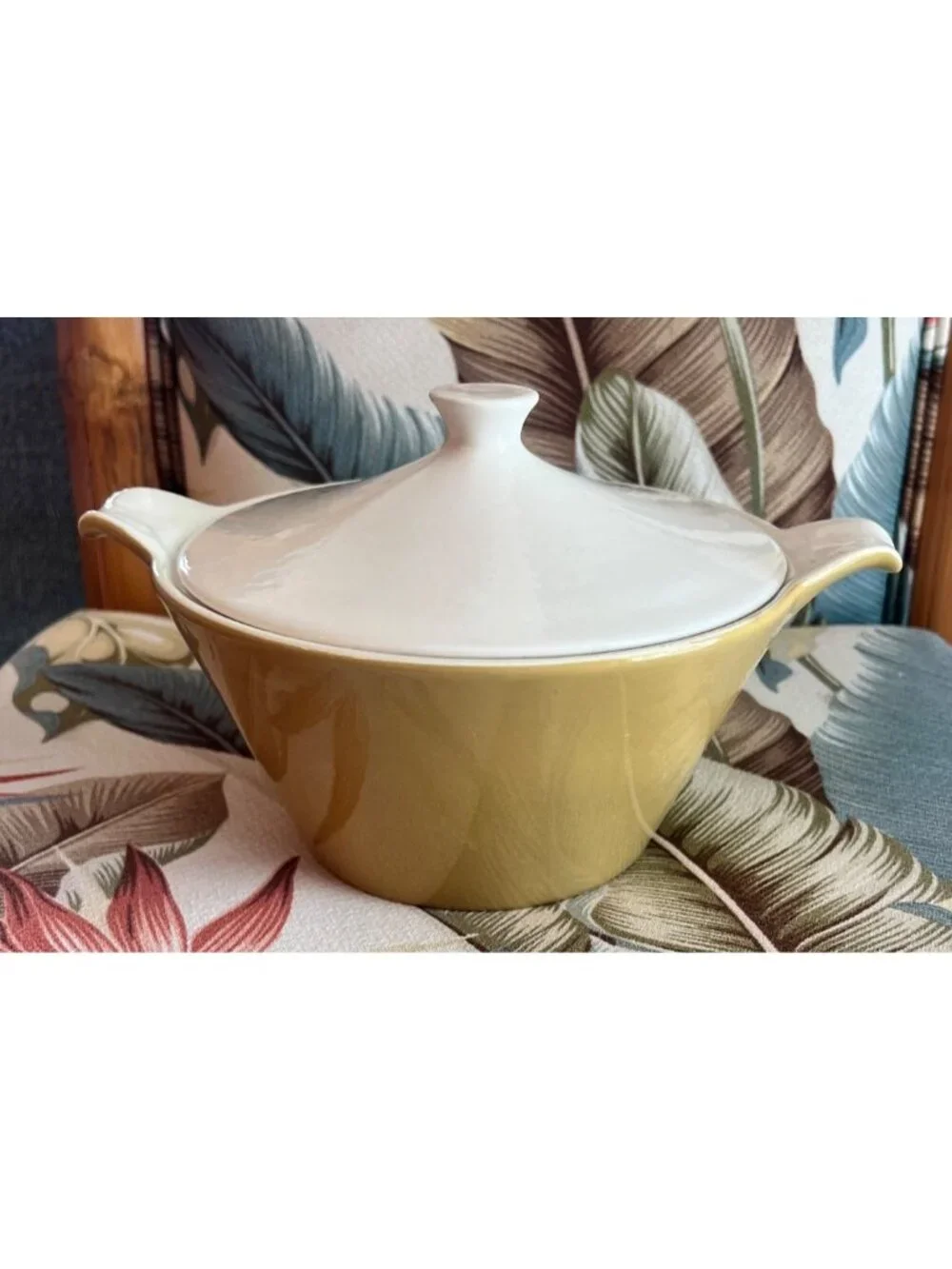 Vintage Royal China casserole dish is in the 